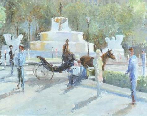 New York oil painting